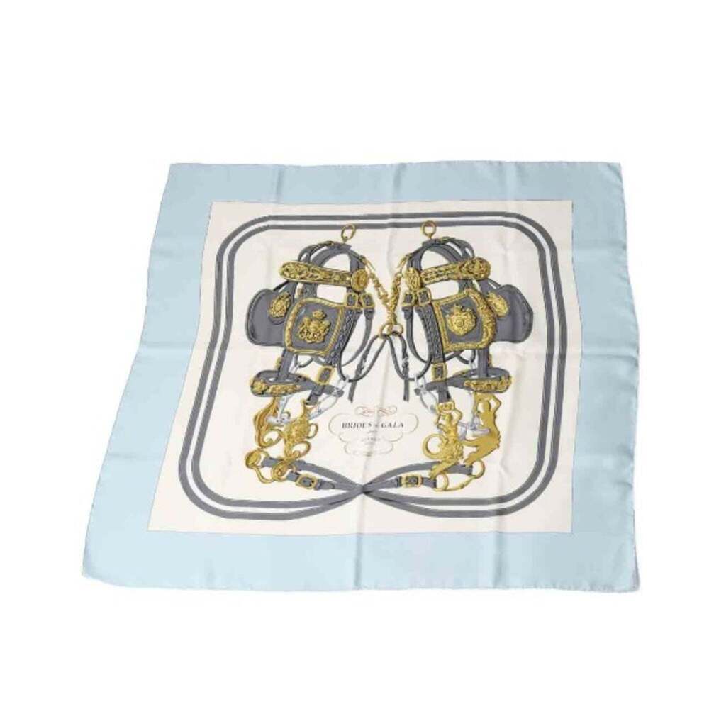 HERMES Authentic Blue Scarf - Picture 2 of 5
